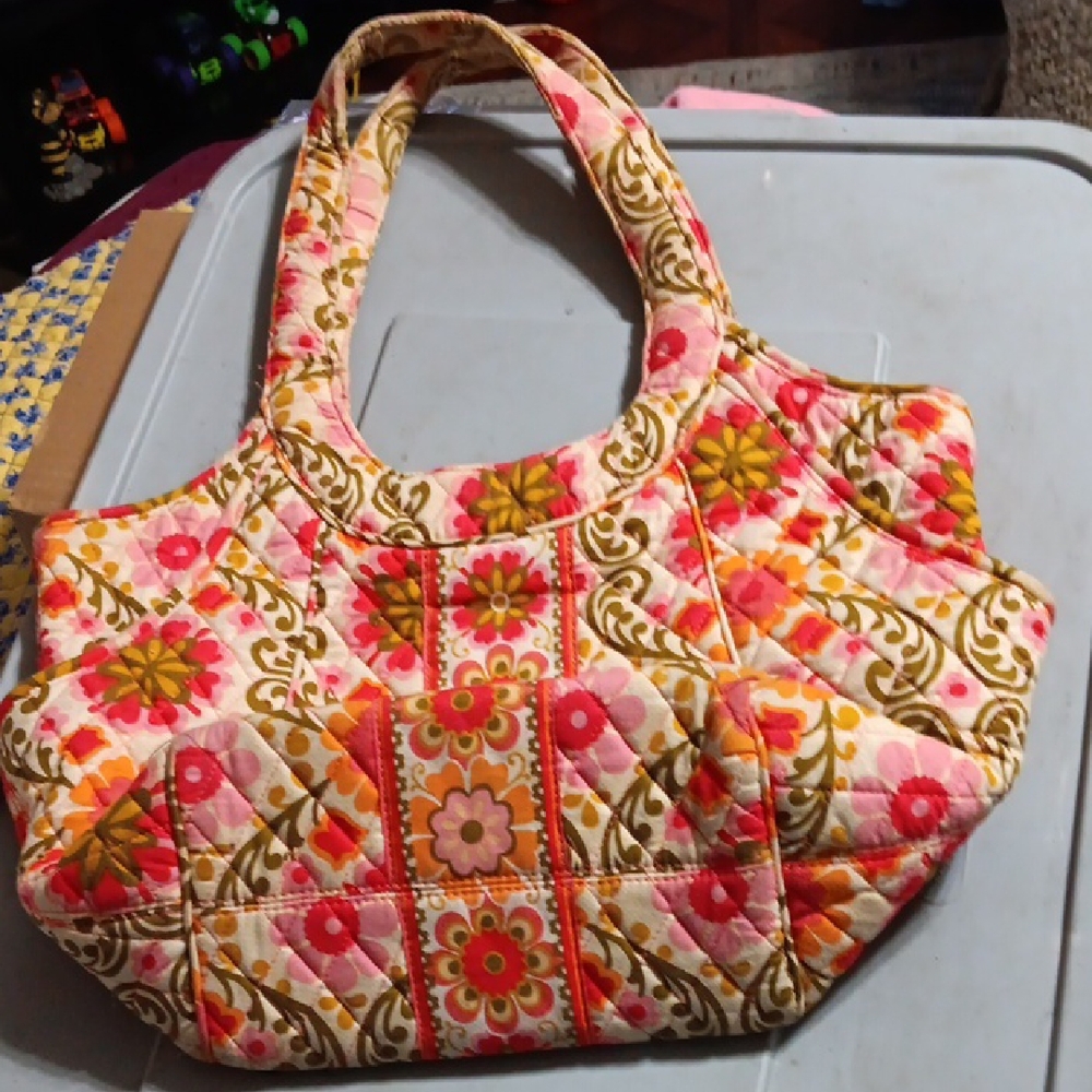 Floral Quilted Tote Bag